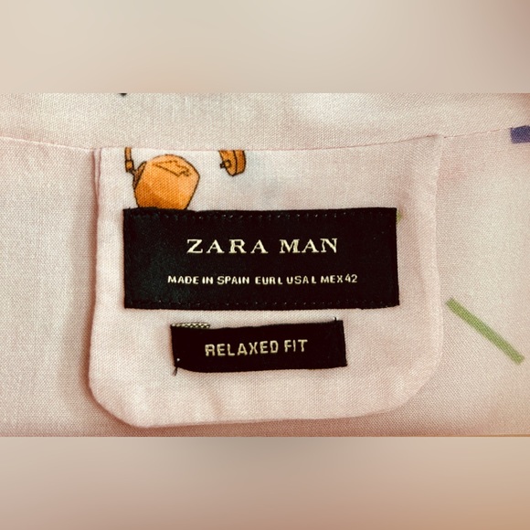 Relaxed fit short sleeve Zara button up - Picture 4 of 4